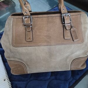 Coach Brown and Tan Women's Satchel